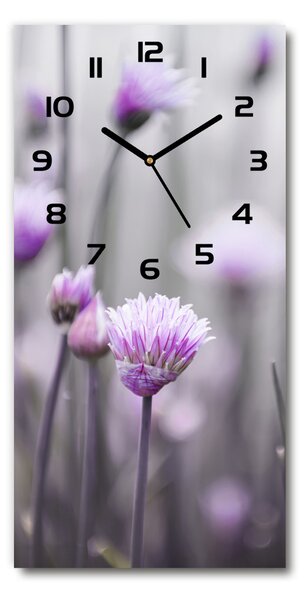 Nástěnné hodiny Květ pažitky pl_zsp_30x60_c-f_67853313