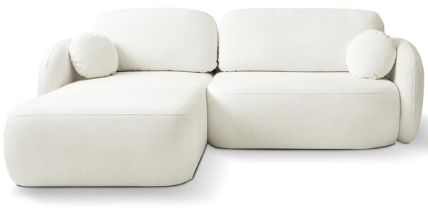 Rohová sedací souprava Onyx (bílá) (L). Akce -25%