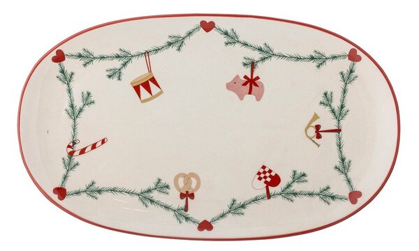Kameninový tác s vánočním motivem 23x38,5 cm Yule – Bloomingville