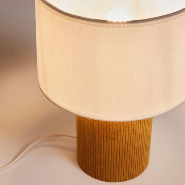 Kave Home Žlutá stolní lampa Bianella 29 cm