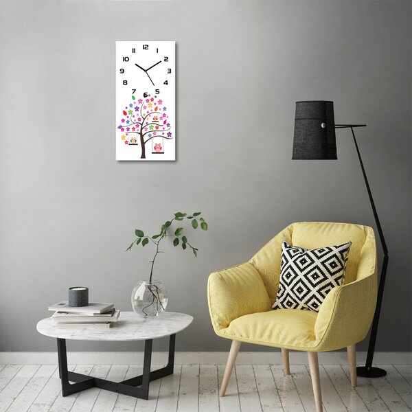 Nástěnné hodiny Sovy na houpačkách pl_zsp_30x60_c-f_68178217