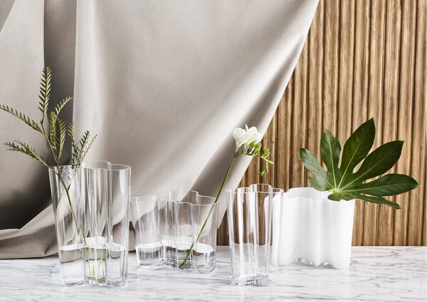 Váza Alvar Aalto Iittala 120 mm bílá