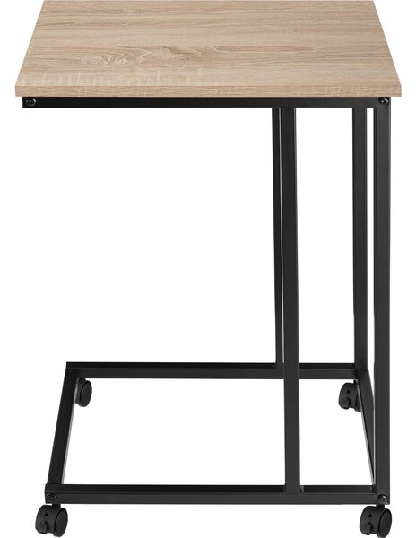 Tectake Odkládací stolek Luton 48x35x70cm - Industrial světlé dřevo, dub Sonoma