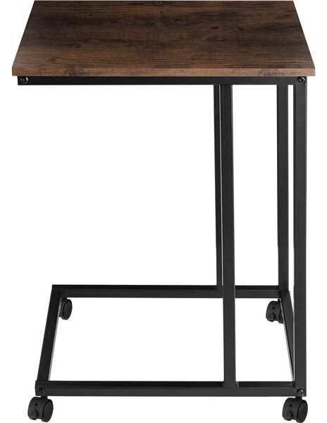 Tectake Odkládací stolek Luton 48x35x70cm - Industriální dřevo tmavé, rustikální