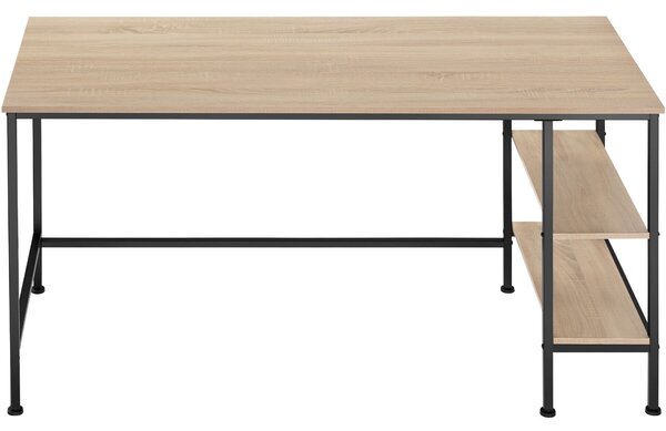 Tectake Psací stůl Donegal 140x60x76,5cm - Industrial světlé dřevo, dub Sonoma