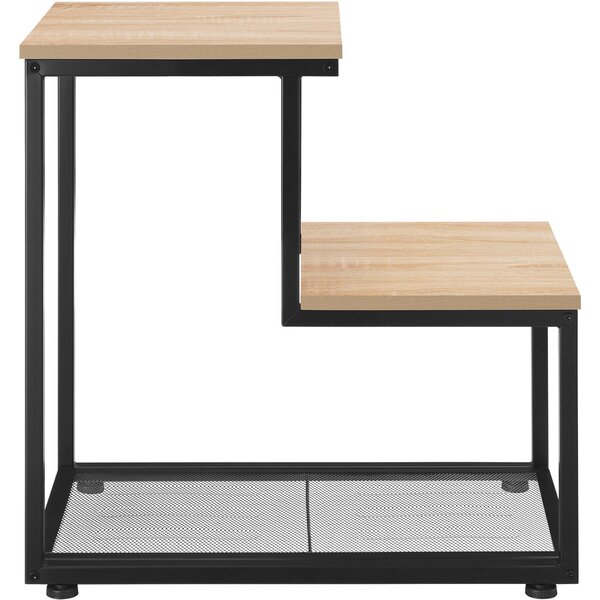 Tectake Odkládací stolek Halifax 60,5x35,5x60,5cm - Industrial světlé dřevo, dub Sonoma