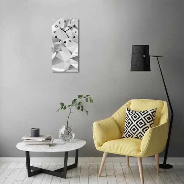 Nástěnné skleněné hodiny Abstrakce 3D pl_zsp_30x60_c-f_72182764
