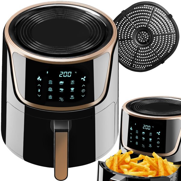Tectake Horkovzdušná fritéza Mika 8,5 l - černá