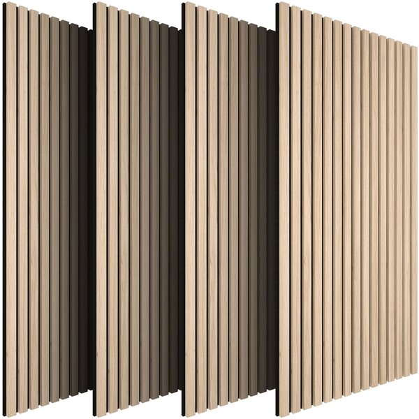 Tectake Nástěnné panely Sonic Wall II v dřevěném vzhledu - Světlý dub