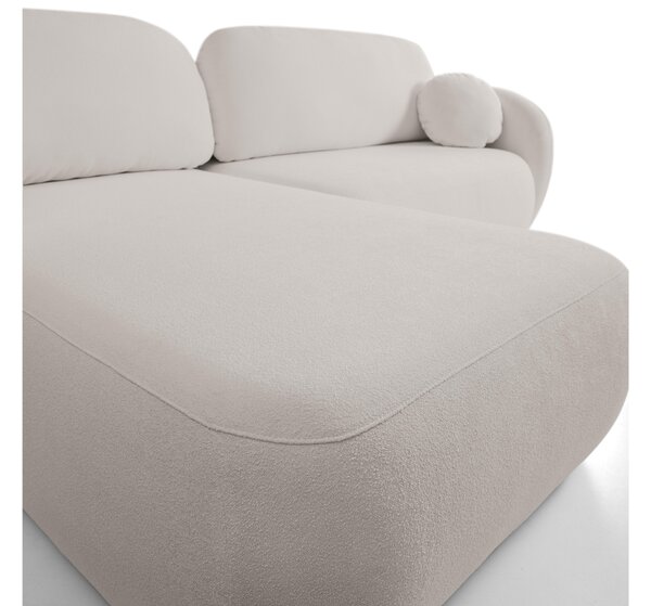 Rohová sedací souprava Onyx (světle šedá) (L)