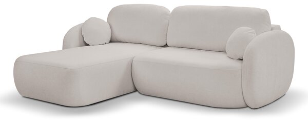 Rohová sedací souprava Onyx (světle šedá) (L)