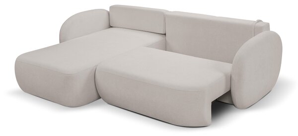 Rohová sedací souprava Onyx (světle šedá) (L)