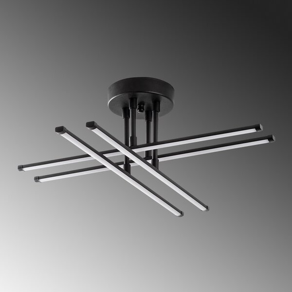 Opviq Stropní LED svítidlo EXHAUST černé