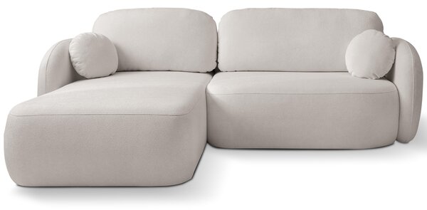 Rohová sedací souprava Onyx (světle šedá) (L)