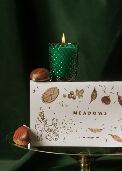 Dárková kolekce svíček Meadows – Velvet Collections 2 × 80 g