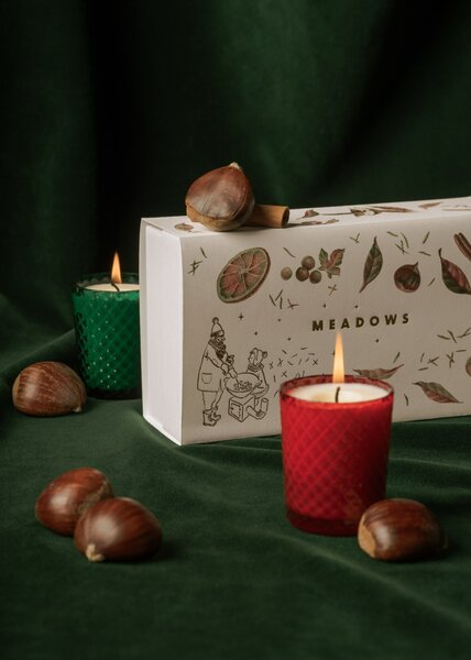 Dárková kolekce svíček Meadows – Velvet Collections 2 × 80 g