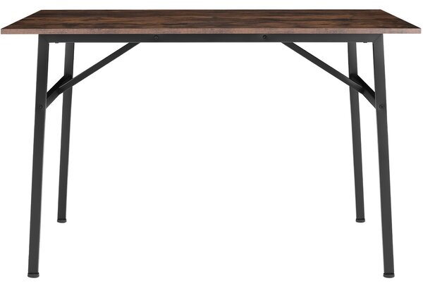 Tectake Jídelní stůl Swansea 120x75x76cm - Industriální dřevo tmavé, rustikální