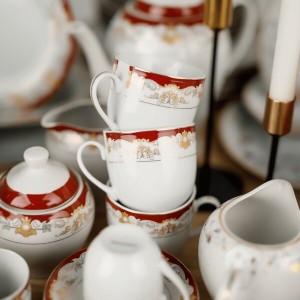 TEMPO-KONDELA GARIDA TYP 2, jídelní sada, set 57 ks, porcelán