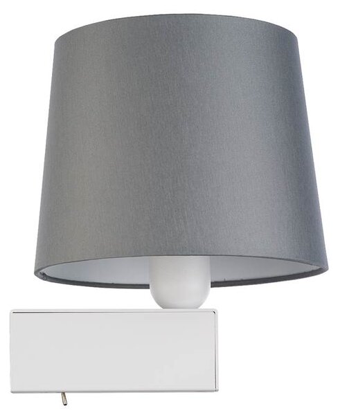 Nástěnná moderní lampa CHILLIN, 1xE27, 40W, bílá, šedá