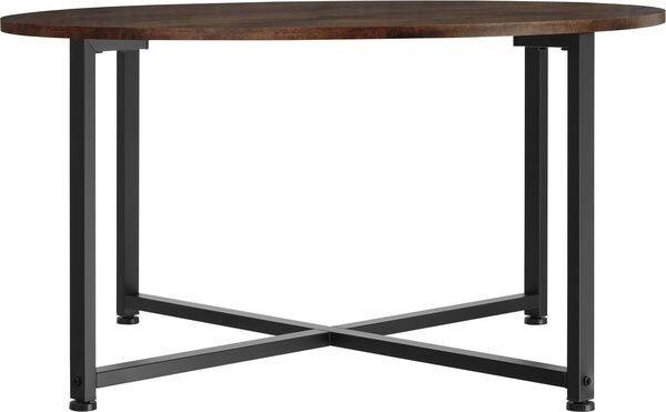 Tectake Konferenční stolek Aberdeen 88,5x47cm - Industriální dřevo tmavé, rustikální