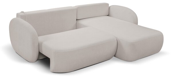 Rohová sedací souprava Onyx (světle šedá) (P)