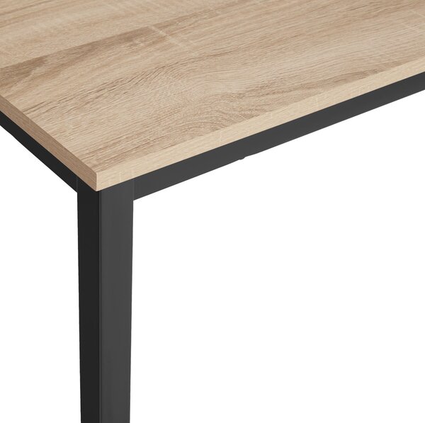 Tectake Psací stůl Vanport 120x60x75,5cm - Industrial světlé dřevo, dub Sonoma