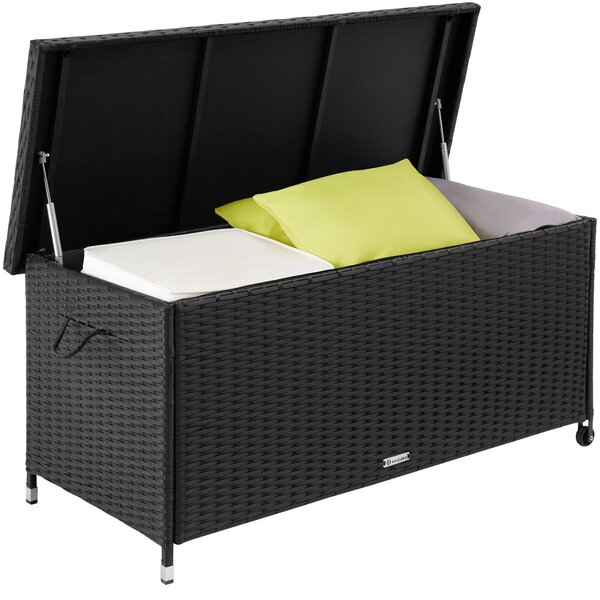Tectake Úložný box Kiruna s velkým úložným prostorem 270l - černá
