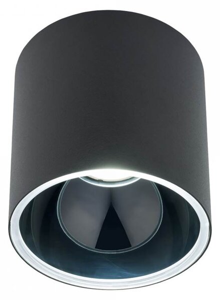 Stropní přisazené LED osvětlení HALO, 1xGU10, 10W, 13cm, kulaté, černé
