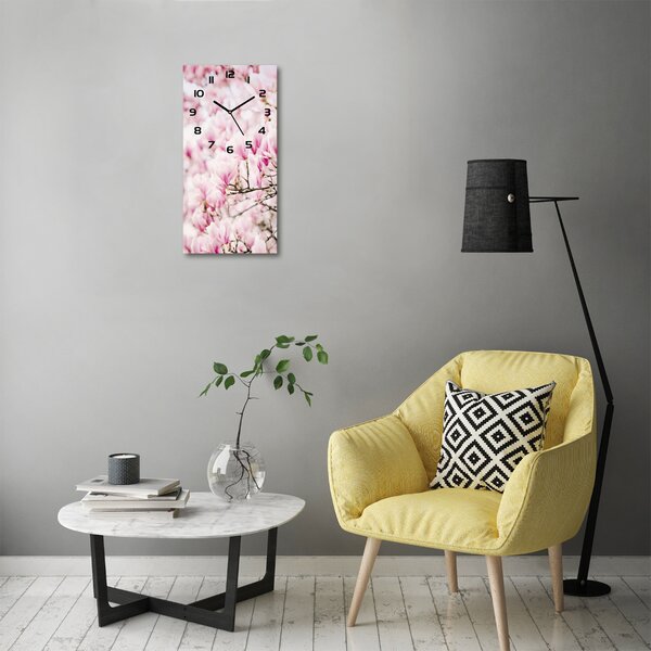 Nástěnné hodiny tiché Květ magnolie pl_zsp_30x60_c-f_81680689
