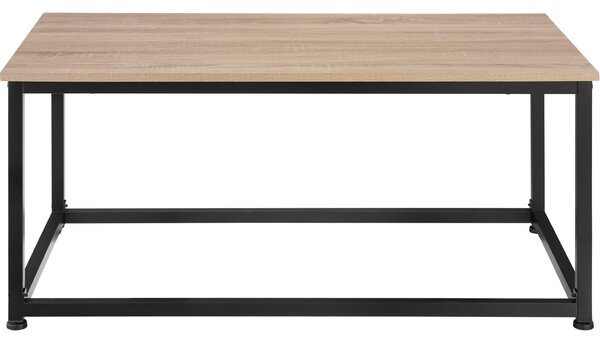 Tectake Konferenční stolek Lynch 100x55x45,5cm - Industrial světlé dřevo, dub Sonoma