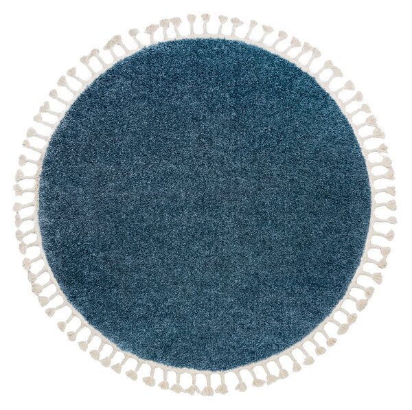 Dywany Łuszczów Kusový koberec Berber 9000 blue kruh - 120x120 (průměr) kruh cm