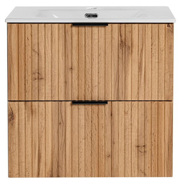 Koupelnová skříňka s umyvadlem ADEL Oak U60/1 | 60 cm