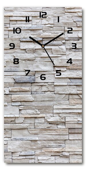Nástěnné hodiny tiché Zeď z kamenů pl_zsp_30x60_c-f_83342706