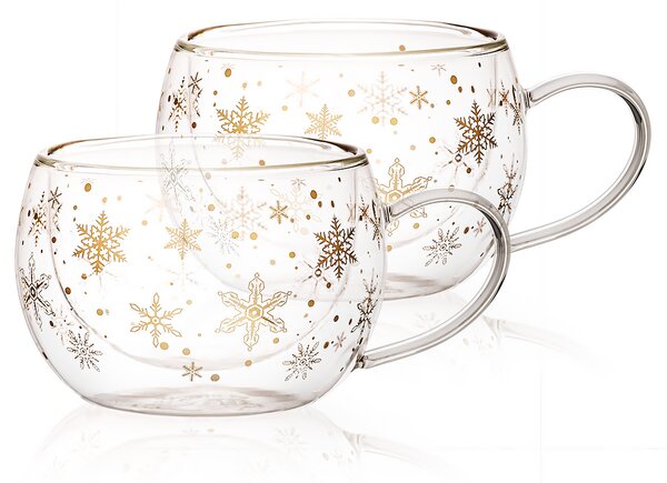 4Home Termo sklenice na cappuccino Snow Hot&Cool 270 ml, 2 ks