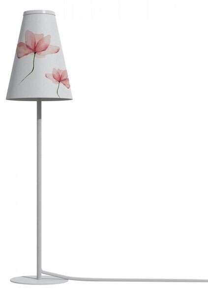 Moderní stolní LED lampa TRIFLE, 1xG9, 10W, bílá s květinou