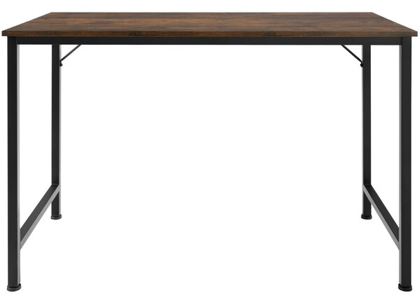 Tectake Psací stůl Jenkins - Industriální dřevo tmavé, rustikální, 120 cm