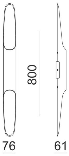 Deko-Light nástěnné přisazené svítidlo Apodis 800 220-240V AC/50-60Hz 14,70 W 3000 K 450 lm 76 mm růžová zlatá 341203