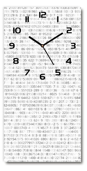 Moderní hodiny nástěnné Binární kod pl_zsp_30x60_c-f_83956134