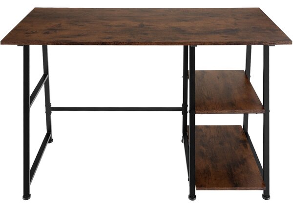 Tectake Psací stůl Paisley 120x50x73,5cm - Industriální dřevo tmavé, rustikální