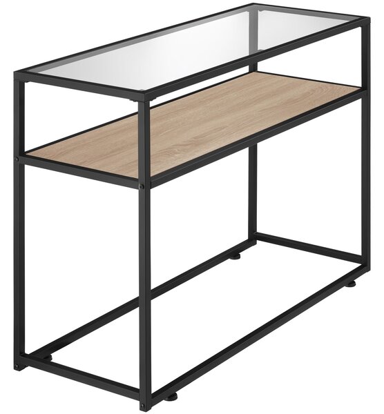 Tectake Konzolový stolek Kilkenny 100x41x80,5 cm - Industrial světlé dřevo, dub Sonoma