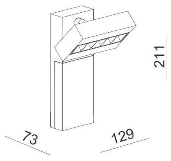 Deko-Light nástěnné přisazené svítidlo Ceti 5 220-240V AC/50-60Hz 13,00 W 3000 K 780 lm 129 mm bílá 341214