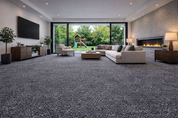 Lano, Metrážový koberec Bloom 823, na míru, šíře 4m,5m, šedá, ab (mřížka), chodba / předsíň