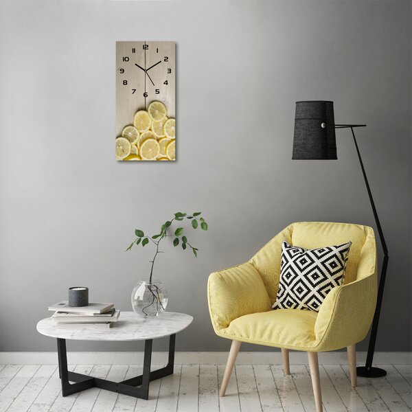Nástěnné hodiny Citrony na dřevě pl_zsp_30x60_c-f_86429623