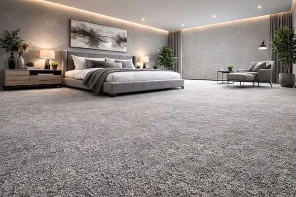 Lano, Metrážový koberec Bloom 860, na míru, šíře 4m,5m, šedá, ab (mřížka), chodba / předsíň