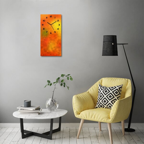 Nástěnné hodiny Abstrakce trojúhelníky pl_zsp_30x60_c-f_86895564