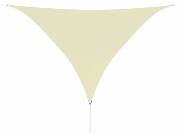 Plachta proti slunci oxford, trojúhelník 3,6x3,6x3,6m krémová