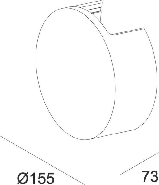 Deko-Light nástěnné přisazené svítidlo Lupe II 220-240V AC/50-60Hz 6,20 W 3000 K 250 lm 156 mm šedá 341181