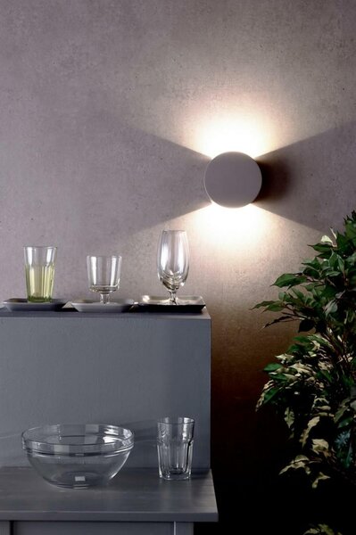 Deko-Light nástěnné přisazené svítidlo Lupe II 220-240V AC/50-60Hz 6,20 W 3000 K 250 lm 156 mm šedá 341181