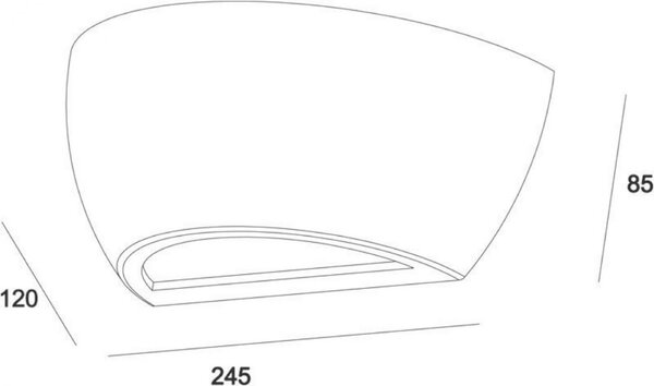 Deko-Light nástěnné přisazené svítidlo Netito II 220-240V AC/50-60Hz E14 1x max. 25,00 W 245 mm šedá 341179