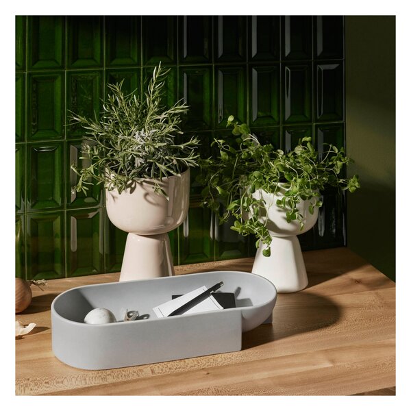 Květináč Nappula iittala nízký bílý